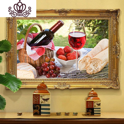 封后(FENGHOU)2019新款5d钻石画满钻石绣红酒杯客厅贴钻十字绣餐厅水果满钻版-150x96厘米5D魔方圆钻