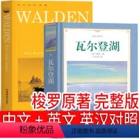 2册瓦尔登湖 中文+英文 [正版]瓦尔登湖 Walden 英文版 梭罗原著 英文英语原版 珍藏版 完整版 纪念版 中英对