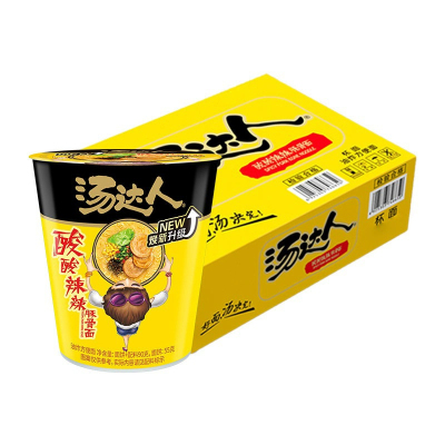 统一 汤达人 酸酸辣辣味拉面*12杯整箱装