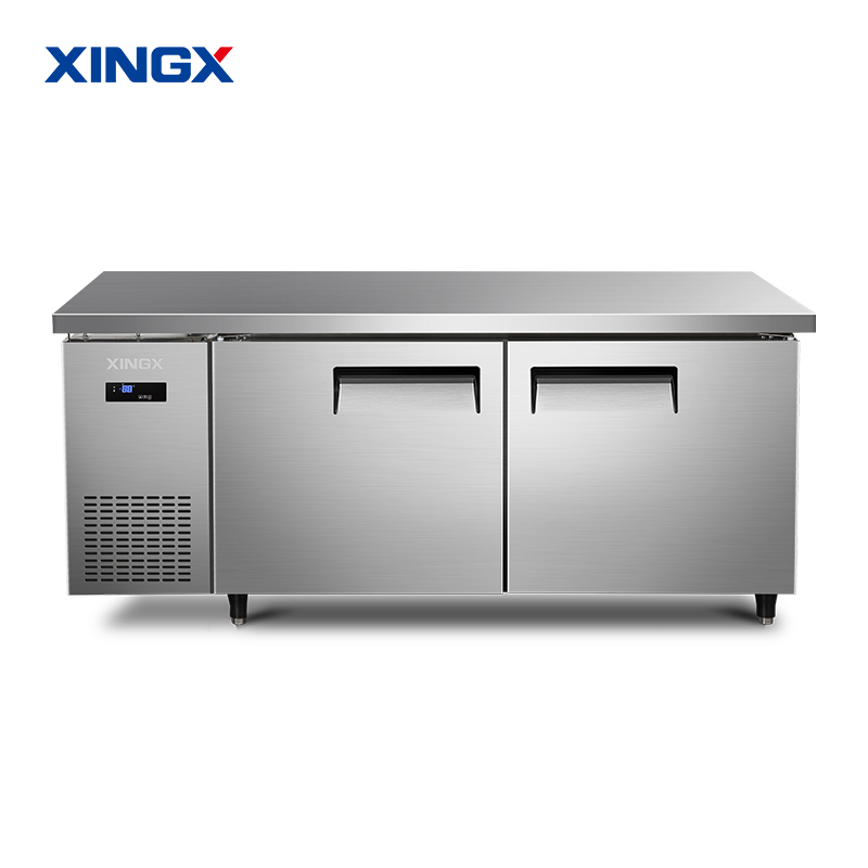 星星KTC-1860GT铜管厨房工作台冰柜冷藏工作台水吧台商用平冷卧式冰箱厨房保鲜柜不锈钢冷冻柜奶茶操作台