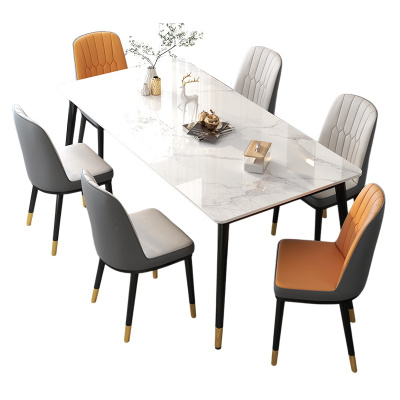 悦兴诚餐桌组合一桌六椅套