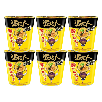 统一 汤达人 酸酸辣辣味拉面*6杯装