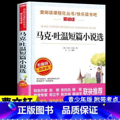 [附带考试重点]马克吐温短篇小说选 [正版]汤姆索亚历险记 马克吐温原着必读六年级下册课外书的经典书目快乐读书吧阅读书籍