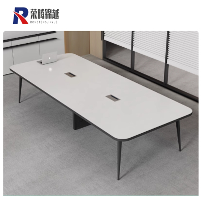 荣腾锦越 会议桌办公桌培训桌 简约款 米
