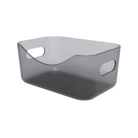 家柏饰(CORATED)日式桌面收纳盒浴室厨房塑料收纳篮零食杂物储物篮子化妆品收纳筐