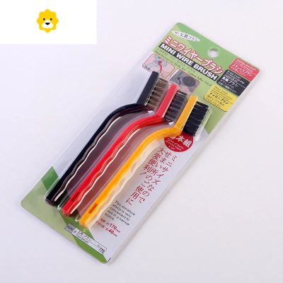 煤气灶清洁刷子3个装 厨房灶台油烟机专用除锈去污工具钢丝小刷子 JING PING