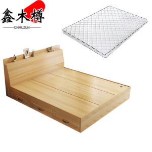 鑫木樽床120cm+5cm床垫组