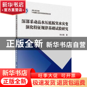 正版 深部采动高水压底板突水灾变演化特征规律基础试验研究 孙文