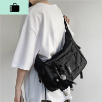 单肩包男斜挎包男生大容量休闲邮差包酷挎包潮牌运动机能工装包女NEW LAKE