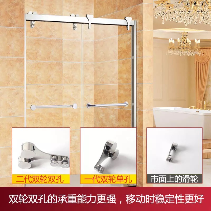 一字型钢化防爆玻璃淋浴房ciaa圆弧形卫生间干湿分离钻石形隔断