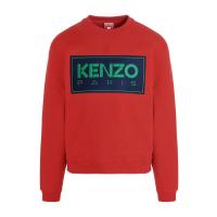 高田贤三(Kenzo)红色logo刺绣圆领长袖运动卫衣男款舒适百搭休闲
