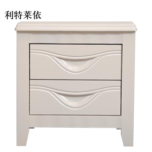 利特莱依床头柜简约现代卧室床边储物柜升级款白色50*41*50cm