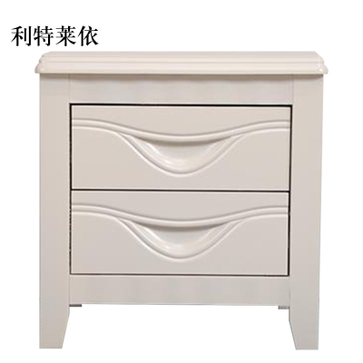 利特莱依床头柜简约现代卧室床边储物柜升级款白色50*41*50cm