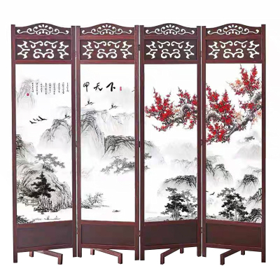 诚亿宏 木质屏风四折隔断屏风 GPA046
