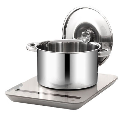 不锈钢汤锅煮粥煲汤家用涮肚锅串串锅辅食奶锅电磁炉燃气通用 串串锅-无盖 16cm