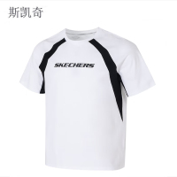 斯凯奇男女同款短袖T恤P225U126-03K8XXL件