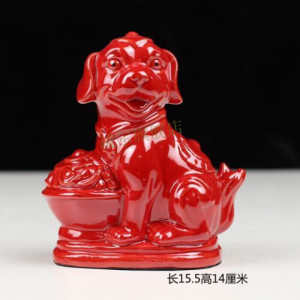 狗摆件陶瓷狗工艺品生肖摆件狼狗SN5014