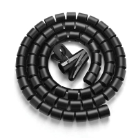 洁能尚 LX-10 PE 25mm*6m/卷 1卷/包 缠绕管保护套 电线理线器 扎带 (计价单位:包) 黑色