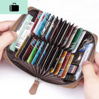 防消磁风琴卡包男士多卡位大容量防盗刷卡套皮驾驶证超薄女NEW LAKE女士钱包/卡包