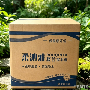 柔沁雅 RQY-180 双层复合擦手纸 210*210mm 180抽/包 20包/箱(计价单位:箱)