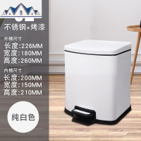 脚踏不锈钢垃圾桶缓降有带盖简约大号家用客厅卧室厨房卫生间北欧 三维工匠