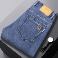 金盾(KIN DON)男士牛仔裤秋冬季款商务休闲长裤直筒宽松弹力百搭男裤子