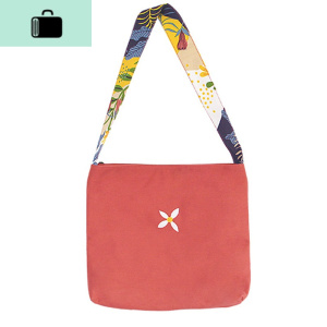 帆布包女斜跨大容量学生文艺百搭简约单肩帆布袋ins红色NEW LAKE女斜挎包