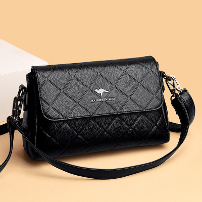 包包女包新款斜挎单肩包女时尚压花小方包妈妈包欧美