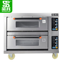 圣托(Shentop)两层两盘烤箱 全自动大型蛋糕面包披萨炉 私房烘焙月饼大烘炉 DGC01