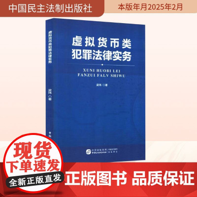 虚拟货币类犯罪法律实务 梁玮 著 法学理论社科 正版图书籍 中国民主法制出版社