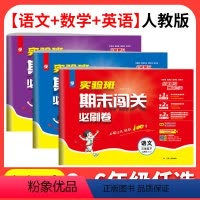 [共3本]语文+数学+英语 人教版 三年级下 [正版]2024春 小学实验班期末闯关必刷卷一二三四五六年级下册语文人教R
