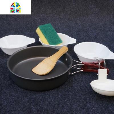 野外锅具 户外炒锅 便携可折叠户外套锅煮饭单锅野炊野餐用品 FENGHOU 单锅小号