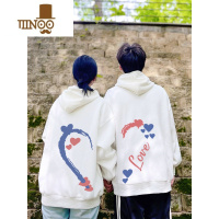 YANXU美式情侣装卫衣款一男一女慵懒2023新款oversize七夕节套装