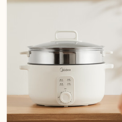 美的(Midea)电蒸锅 炖蒸煮一体 3层 16L 30cm口径丨ZGE3051