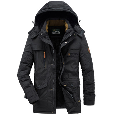 NEWLAKEGMY中老年大棉衣男士冬季外套宽松加绒加厚防寒保暖爸爸冬装棉服棉衣