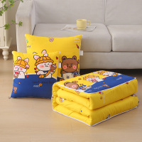 新款亲肤柔软棉被抱枕被车载枕头二合一办公室午休靠垫空调被