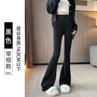 微喇鲨鱼裤女外穿秋冬季新款高腰显瘦芭比加绒加厚瑜伽喇叭裤