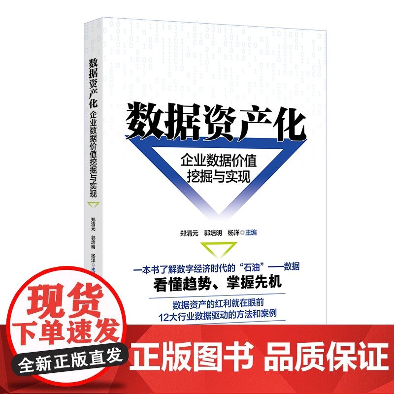数据资产化:企业数据价值挖掘与实现 郑清元,郭 经管、励志 经济理论、法规 企业经营与管理 正版图书籍北京大学出版社