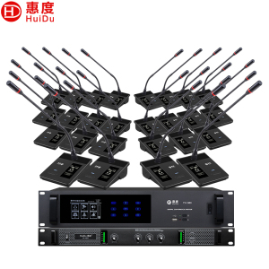 惠度(HuiDu)YH-680S专业有线手拉手会议麦克风视像自动追踪系统话筒讨论型桌面式鹅颈话筒一拖三十