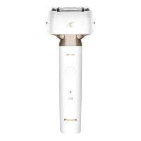 松下(Panasonic)电动剃须刀小锤子日本原装进口三刀头胡须刀往复式全身水洗剃胡刀ES-LM34-W 白色