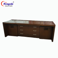 铭志办公家具 办公桌 MZBG-045胡桃色(2400*800*760H mm)张