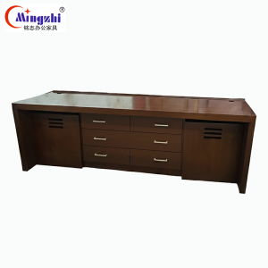 铭志办公家具 办公桌 MZBG-045胡桃色(2400*800*760H mm)张