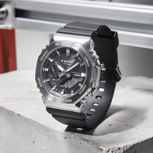 casio旗舰店卡西欧手表男款G-SHOCK防水户外太阳能运动电子男士金属八角休闲蓝牙日韩石英表男GBM-2100A