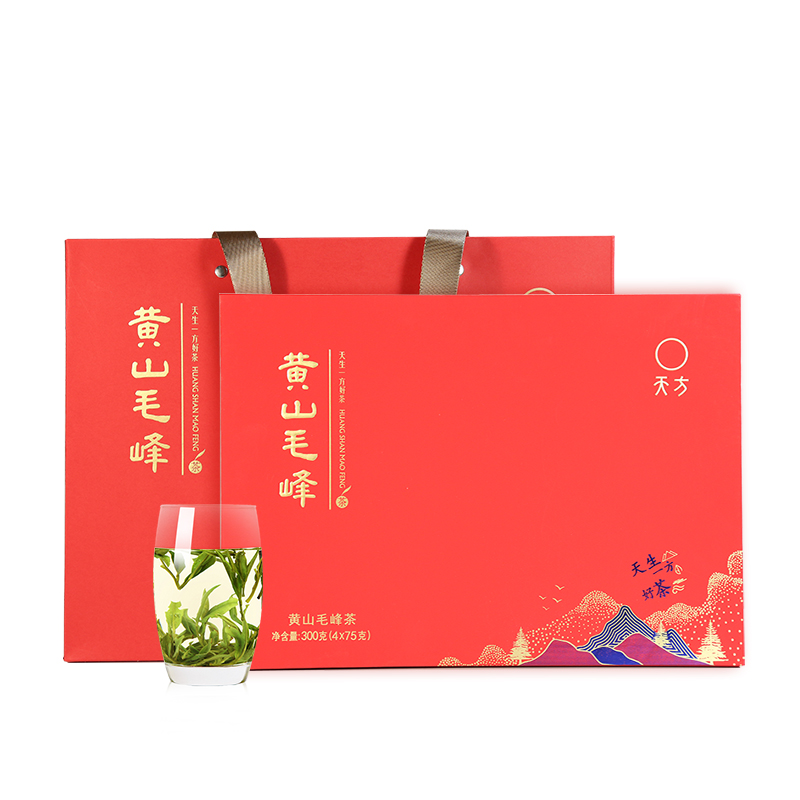 2025年新茶春茶安徽天方黄山毛峰绿茶300g 礼盒装 雨前炒青茶叶