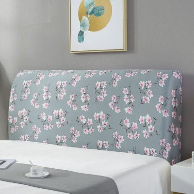 床头罩套床头套软包防尘罩靠背罩子保护套1.8米弹力布1.5床北欧风 繁花朵朵 1.5米(适合1.4-1.7米床头使用)