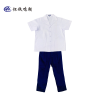 怀铁鸣朝 夏季炊事服HT-G106 短袖厨师服套装