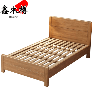 鑫木樽实木床1.5米张