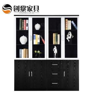 汐岩家具 文件柜 板式高柜上海 简约 玻璃书柜 可定做 002