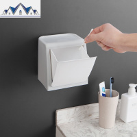 卫生间厨房壁挂式垃圾桶桌面垃圾收纳盒免打孔家用客厅小号拉圾筒 三维工匠