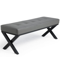 芙瑞塔长凳灰色120*40*42cm个